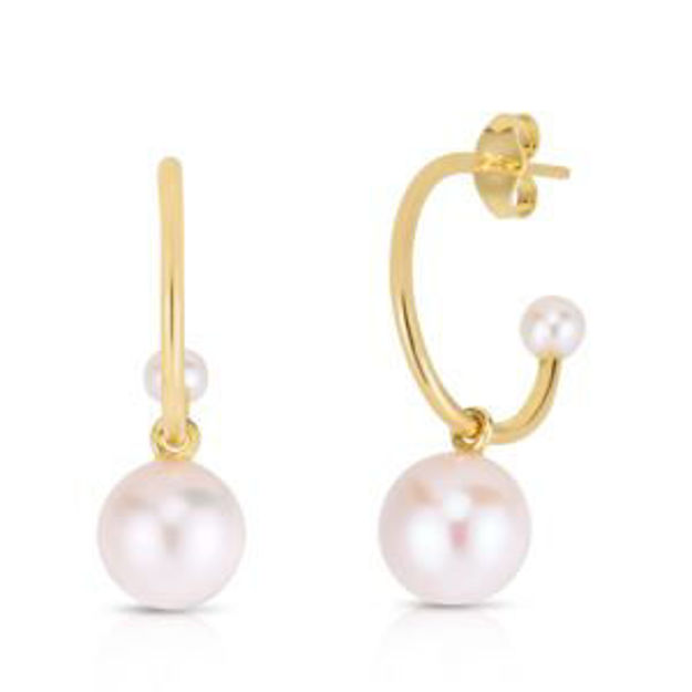 Picture of Pearl Drop Earrings Gold