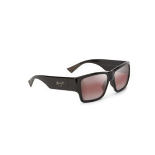 Picture of Ka'olu Polarized Sunglasses Shiny Brown Frame Maui Rose Lens