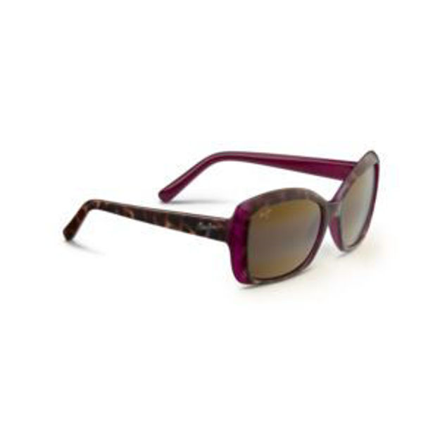 Picture of Orchid Polarized Sunglasses Tortoise w/ Raspberry Frame Maui Rose Lens