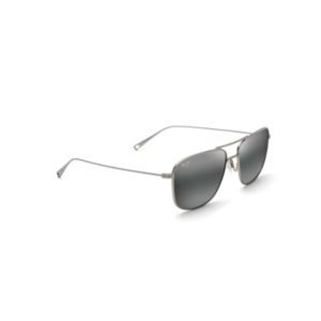 Picture of Mikioi Polarized Sunglasses Matte Titanium Frame Neutral Gray Lens