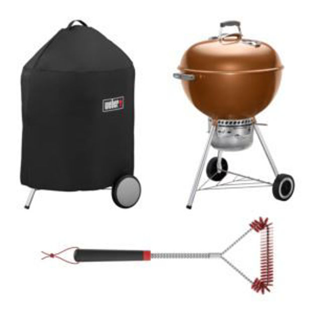 Picture of KIT 22'' Orig Kettle Prem w/Cover + Brush - Copper