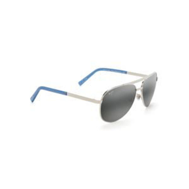 Picture of Seacliff Polarized Sunglasses Silver Frame Neutral Gray Lens