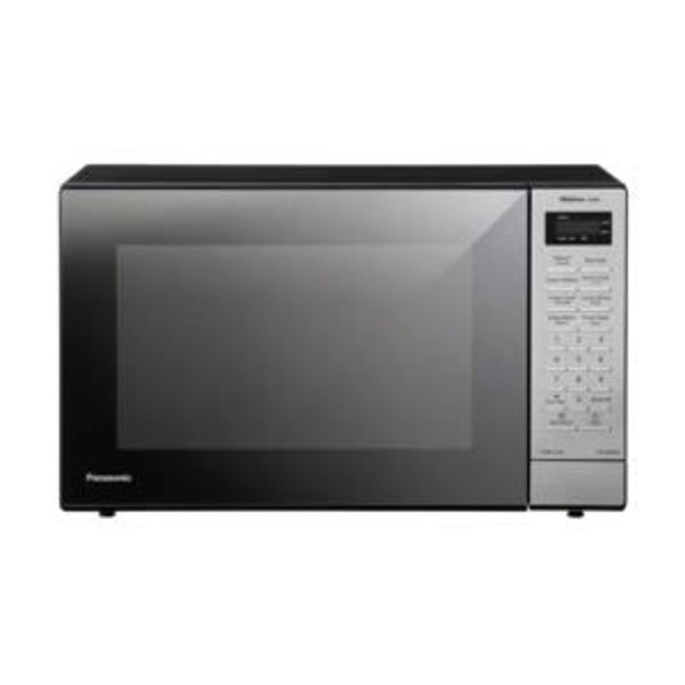 Picture of Panasonic 1200W 1.2 Cu Ft Stainless Steel Countertop Inverter Microwave with Genius Sensor in Black