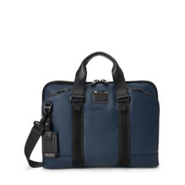 Picture of Alpha Bravo Academy Brief - Navy Coated Canvas