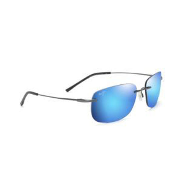 Picture of Ohai Polarized Sunglasses Gunmetal Frame Blue Hawaii Lens