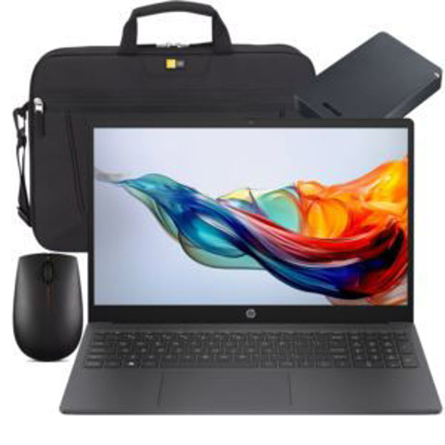 Picture of 15.6" Notebook AMD, 1TB portable drive, wireless mouse & carrying case