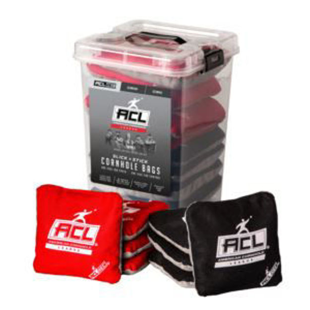 Picture of Victory Tailgate - ACL Rounded Edge Cornhole Bags - Red/Black