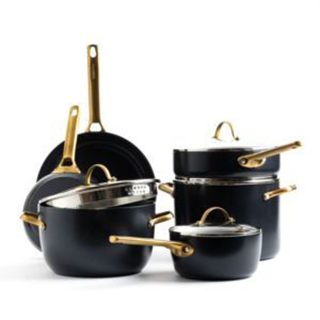 Picture of Reserve Ceramic Nonstick 10pc Cookware Set Black