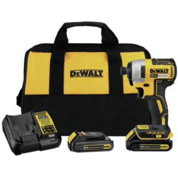Picture of DeWalt 20V MAX Brushless Cordless 1/4 in. Impact Driver Kit