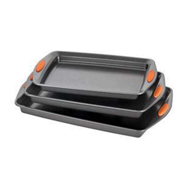 Picture of Rachael Ray 3 Piece Cookie Pan Set Orange