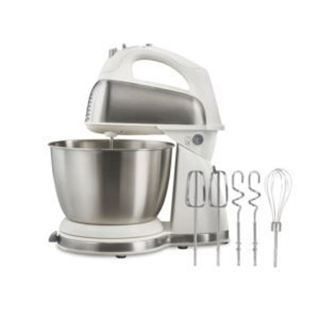 Picture of 6 Speed Hand/Stand Mixer White/Stainless