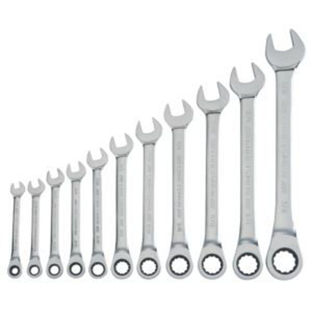 Picture of 11pc SAE Ratcheting Combination Wrench Set