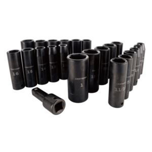 Picture of 23pc 1/2" SAE & MM Deep Impact Socket Set