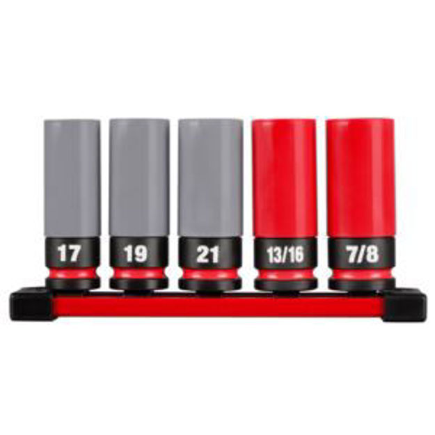 Picture of SHOCKWAVE Impact Duty 1/2" Drive SAE & Metric 5pc Lug Nut Wheel Socket Set