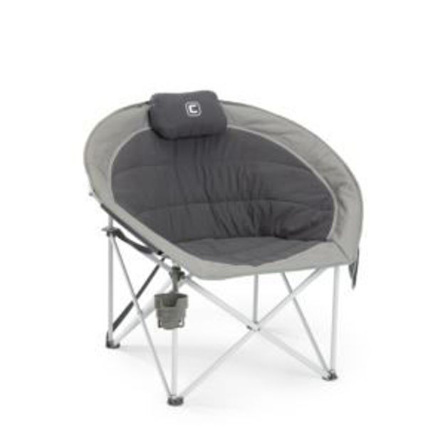 Picture of Oversized Padded Rounded Chair Cool Dark Gray