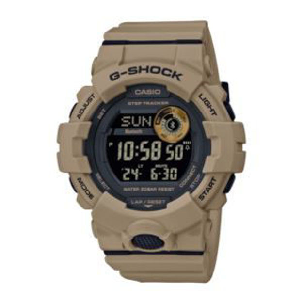 Picture of Mens G-Shock Power Trainer Bluetooth Digital Watch Tan