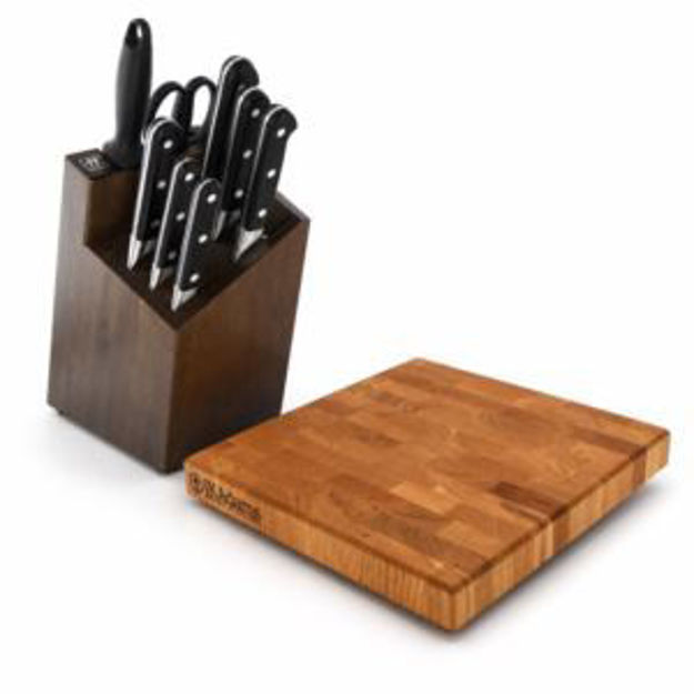Picture of Zwilling Pro 9-Piece Knife Block Set plus Pro Endgrain Board Package
