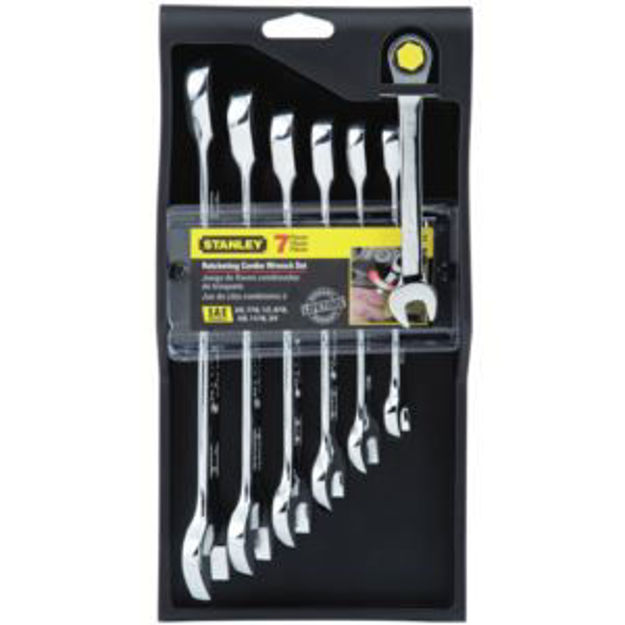 Picture of 7pc Ratcheting Combination SAE Wrench Set