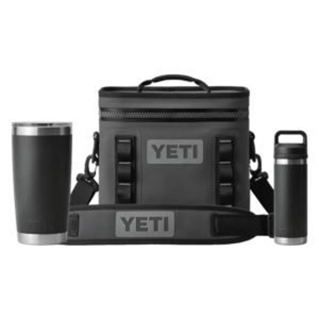 Picture of Yeti Hopper 8 Drinkware Bundle - Charcoal/Black