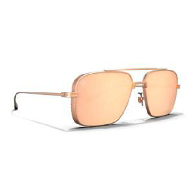 Picture of Blenders - Phoenix Matte Champagne Sunglasses - (Frame) Matte Champagne; (Lens) Champagne Mirror