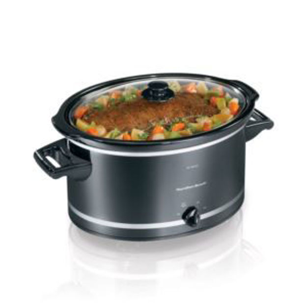 Picture of 8qt Slow Cooker Black/Silver