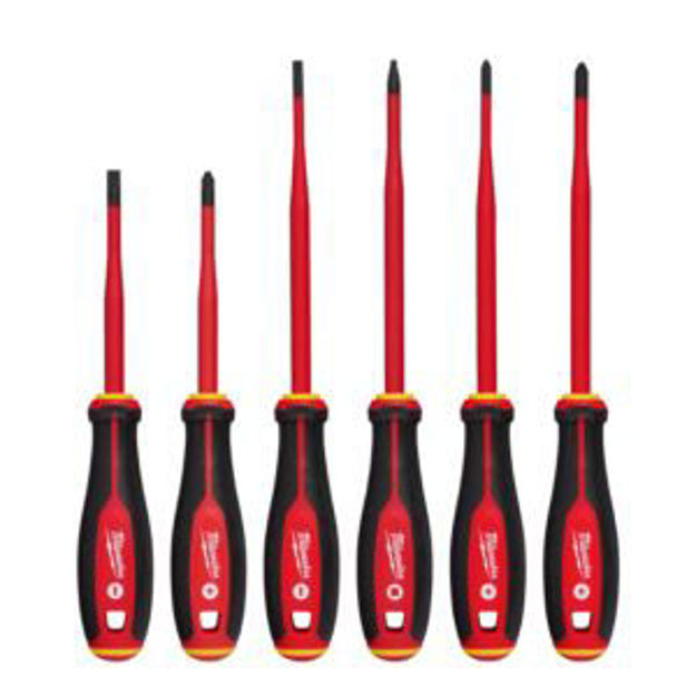 Picture of 6pc 1000V Insulated Slim Tip Screwdriver Set