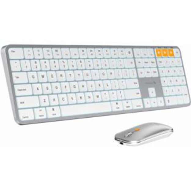 Picture of Backlit BT Keyboard and Mouse for MAC - White