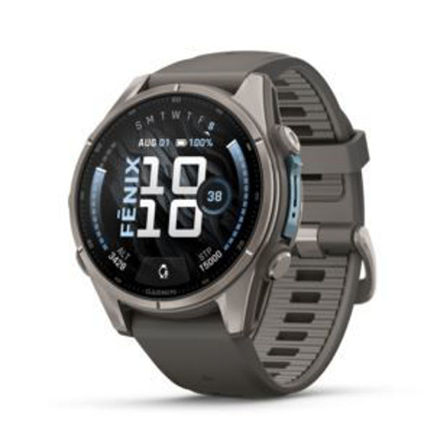 Picture of Fenix 9 Premium Multisport GPS Smartwatch 43mm Titanium Case w/ Pebble Band