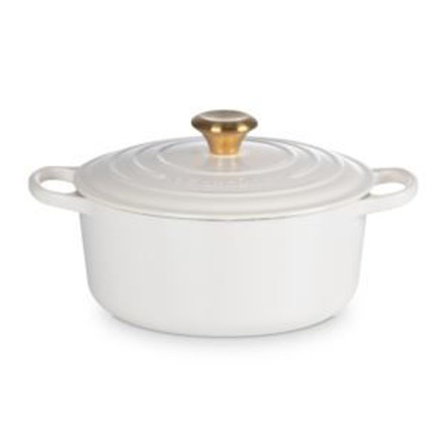 Picture of 4.5qt Signature Cast Iron Round Dutch Oven Cream