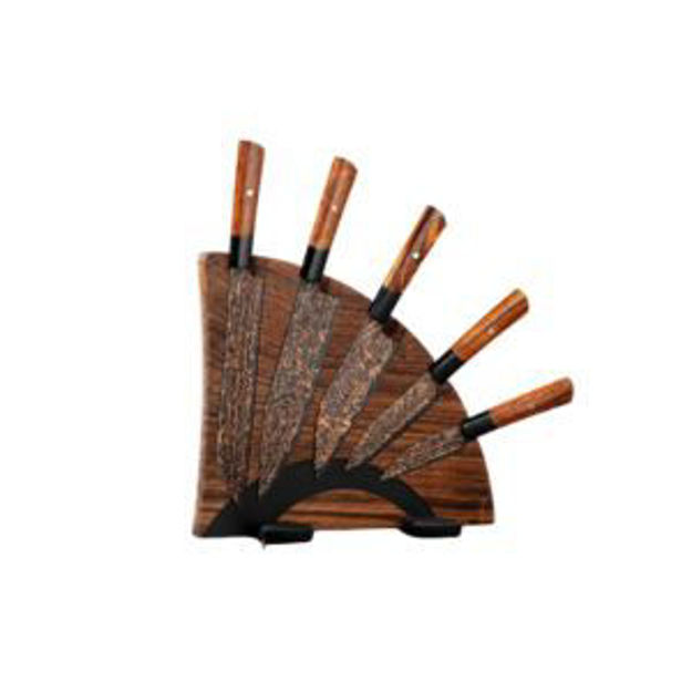 Picture of K22 Black Flare Chef Knives - Walnut Orb