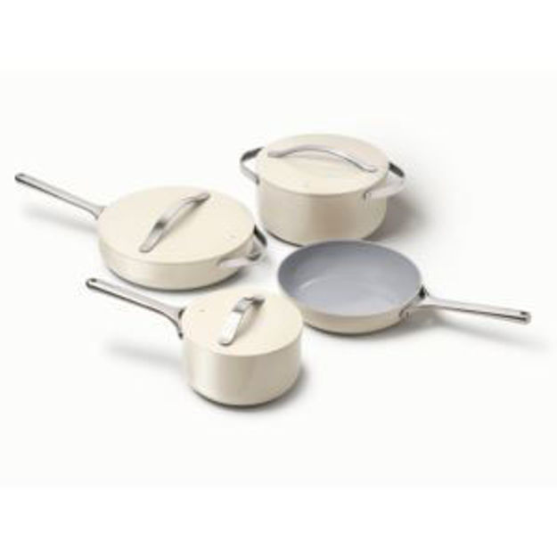 Picture of Non-Toxic Ceramic Nonstick Cookware Set Cream
