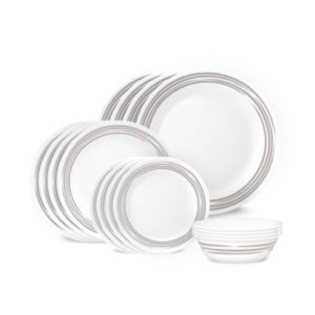 Picture of Brushed Silver 16pc Dinnerware Set