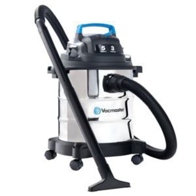 Picture of 5 Gallon 3 Peak HP Stainless Steel Wet/Dry Vacuum