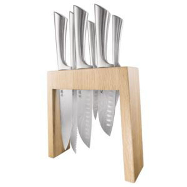 Picture of Damashiro Mizu 7pc Oak Knife Block