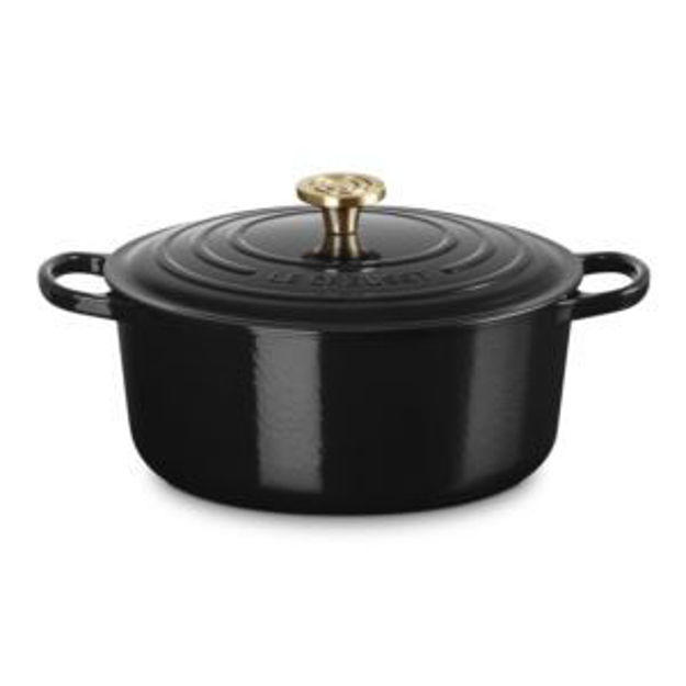 Picture of 7.25qt Signature Cast Iron Round Dutch Oven Onyx