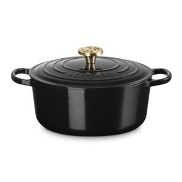 Picture of 5.5qt Signature Cast Iron Round Dutch Oven Onyx