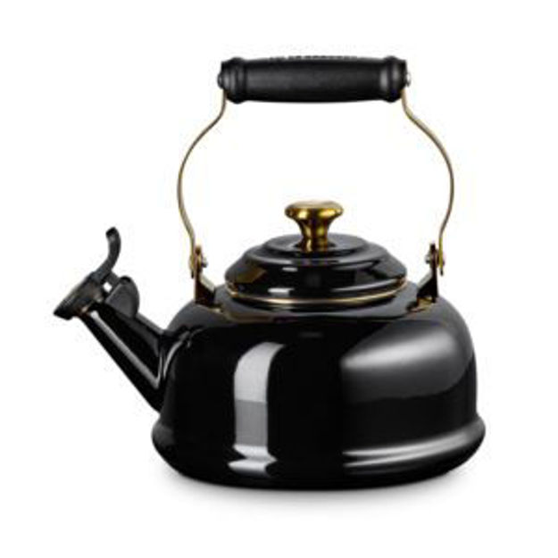 Picture of 1.7qt Classic Whistling Kettle w/ Light Gold Knob Onyx