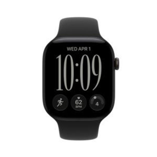 Picture of Watch Series 12 GPS+Cellular 46mm Black Aluminum Case w/ Black Sport Band  M/L