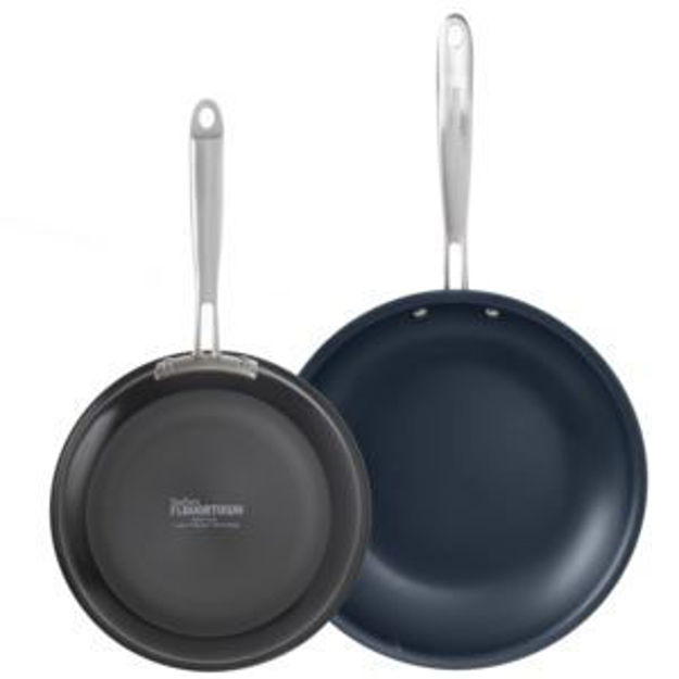 Picture of Flavortown Laser Titanium 2-Piece Fry Pan Set - 8.5/10-inch