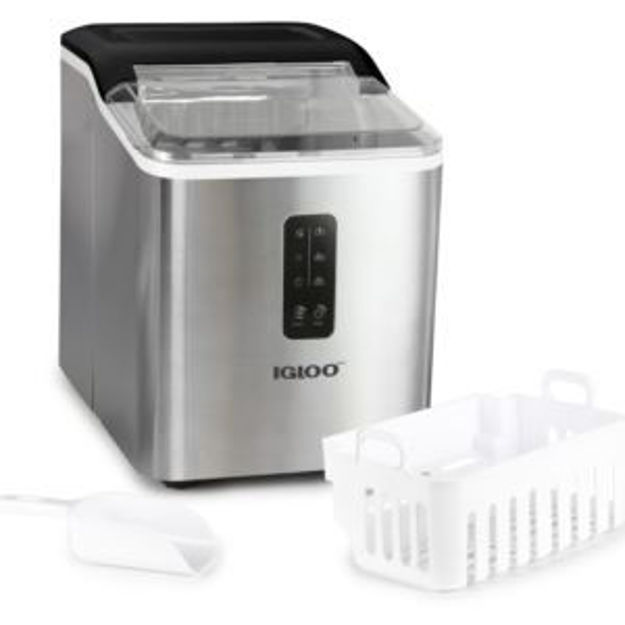 Picture of 26lb Automatic Self-Cleaning Ice Maker Stainless Steel
