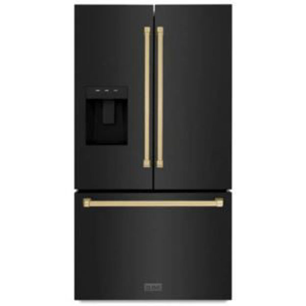 Picture of 36'' 3-Door BSS Refrigerator w/ Dual Ice CB Handle