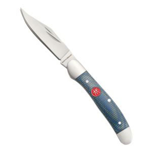 Picture of Copperhead Pocket Knife Blue Micarta