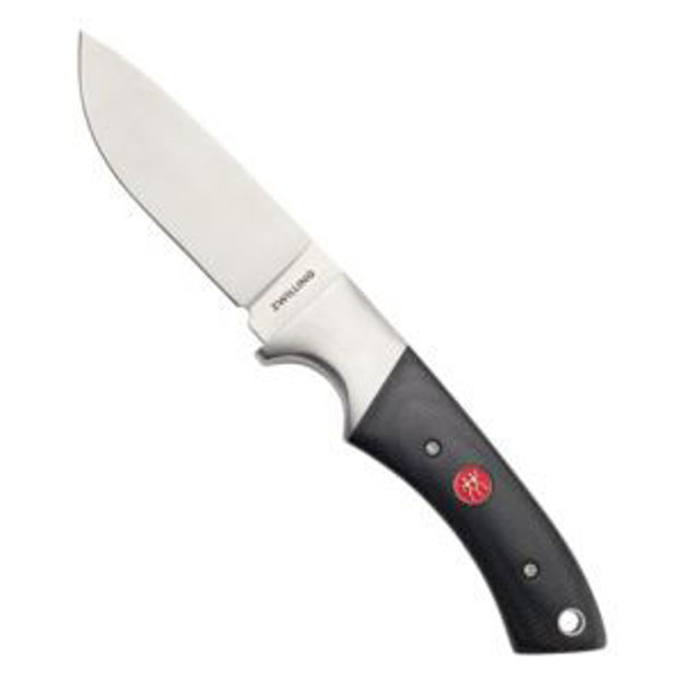 Picture of Fixed Hunter Knife w/ Leather Sheath Black Micarta