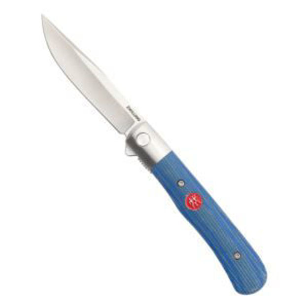 Picture of Flipper Pocket Knife Blue Micarta