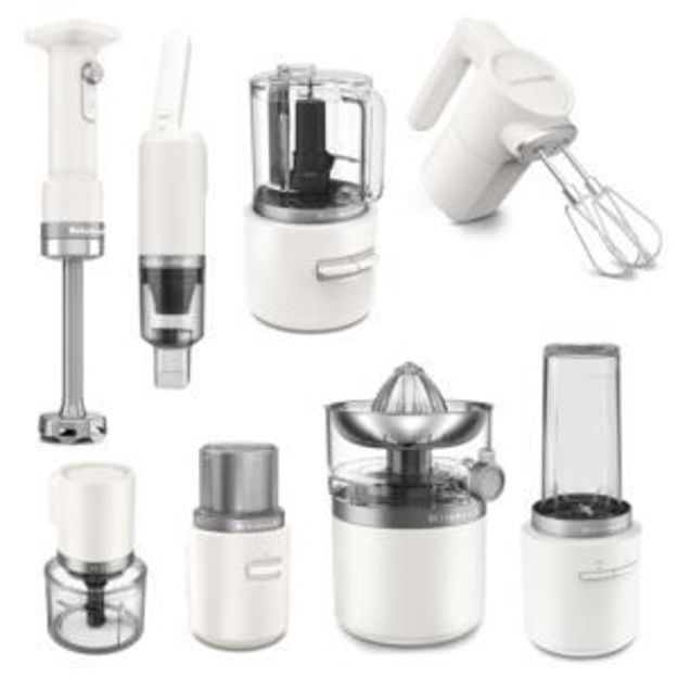 Picture of KitchenAid Go Cordless 8-Appliance Kitchen Kit in Porcelain White