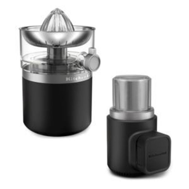 Picture of KitchenAid Go Cordless Coffee Grinder and Citrus Juicer Kit in Black Matte