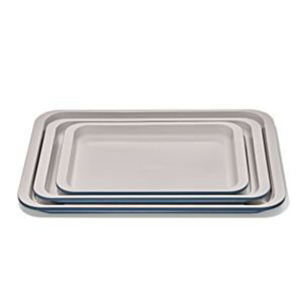 Picture of Good Grips 3pc NS Pro Ceramic Coated Metal Bakeware Set Storm Blue