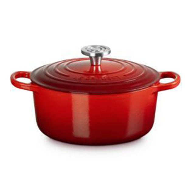 Picture of 4.5qt Signature Cast Iron Round Dutch Oven Cerise